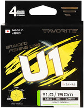 Загрузить изображение в средство просмотра галереи, Шнур FAVORITE U1 PE 4x 150m (Салатовый)