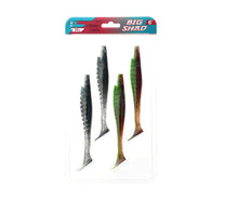 Загрузить изображение в средство просмотра галереи, Силикон виброхвост Flagman Big Shad 6" (15 cm) mix color