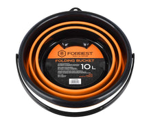 Încărca imaginea în galeria, Găleată pliabilă FORREST Black/Orange Bucket 5 L