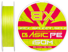 Încărca imaginea în galeria, Fir textil SELECT Basic PE 8x 150m (Verde fluorescent)