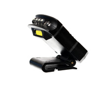 Încărca imaginea în galeria, Lanternă frontală cu clemă pentru chipiu Flagman 3+1 (senzor) cu baterie.