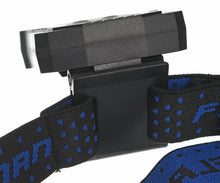 Încărca imaginea în galeria, Lanternă frontală cu clemă pentru chipiu Flagman 3+1 (senzor) cu baterie.