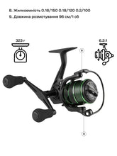 Încărca imaginea în galeria, Mulineta Brain Phantom Match/Bolo 9+1 Double Handle