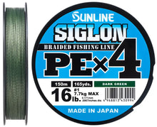 Încărca imaginea în galeria, Шнур SUNLINE Siglon X4 PE 300m (Темно-зеленый) - Flagmanshop