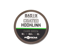 Încărca imaginea în galeria, Поводковый материал Korda Basix Coated Hooklink Camo Green - Flagmanshop