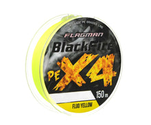 Загрузить изображение в средство просмотра галереи, Шнур Flagman Blackfire PE X-4 150м Fluo Yellow - Flagmanshop