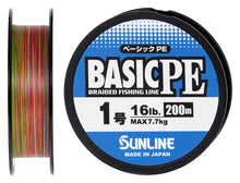 Încărca imaginea în galeria, Fir textil SUNLINE Basic PE X4 150m (Verde Fluo)