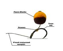 Загрузить изображение в средство просмотра галереи, Премиум-насадка BOUNTY BITURBO Mix color (pop-up/boil) 12mm