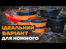 Încărcați și redați videoclipuri în galerie Găleată pliabilă FORREST Black Bucket 5L