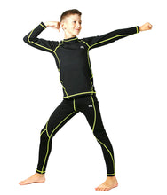 Încărca imaginea în galeria, Lenjerie termică pentru copii ROUGH RADICAL Kris (Lime)