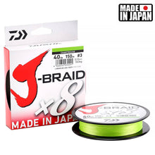 Încărca imaginea în galeria, Fir pescuit DAIWA J-Braid X8 PE 150m (Fluo)