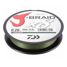 Загрузить изображение в средство просмотра галереи, Шнур DAIWA J-Braid X8 PE 150m (Зеленый)