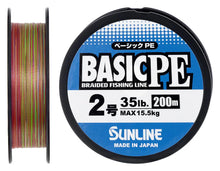 Încărca imaginea în galeria, Fir textil SUNLINE Basic PE X4 150m (Verde Fluo)
