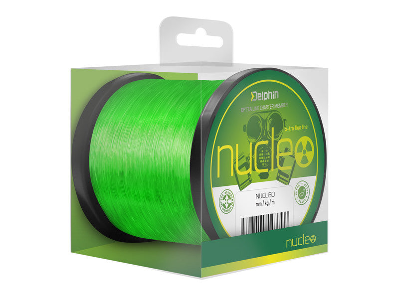 Леска Delphin Nucleo Carp fishing line / fluo green