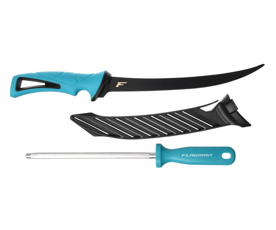 Филейный нож + точило FLAGMAN Angler Tool Kit #1