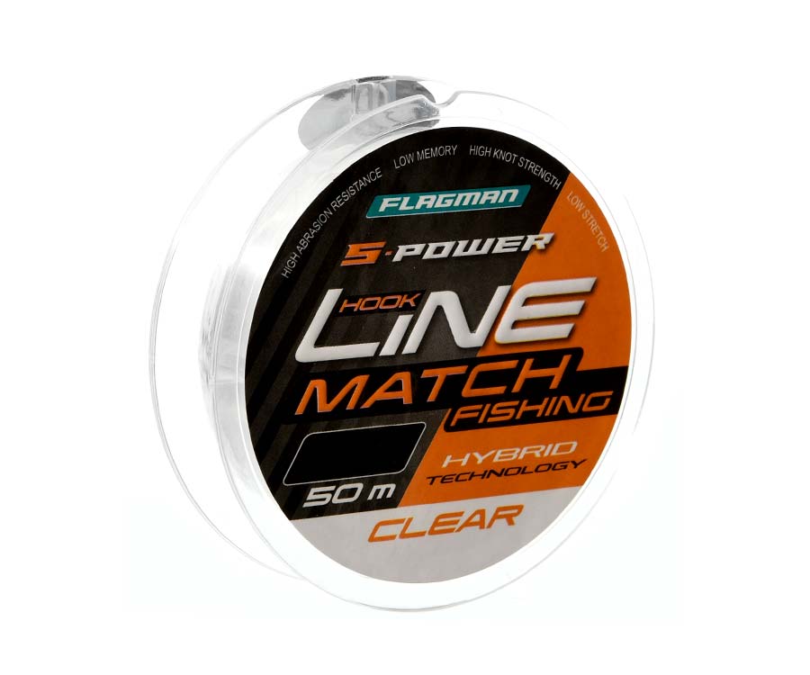 Monofilament pentru lese FLAGMAN S-Power Hook Line 50 m.