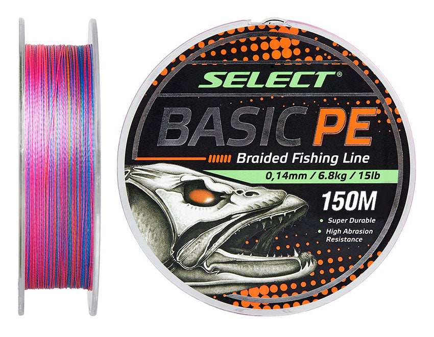Fir pescuit SELECT Basic PE 150m (Multicolor)