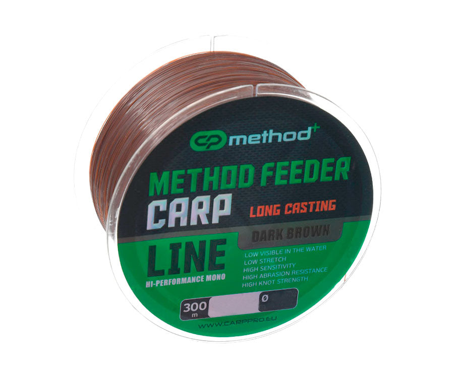 Леска CARP PRO Method+ Method Feeder Carp Dark Brown 300m