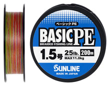 Încărca imaginea în galeria, Fir textil SUNLINE Basic PE X4 150m (Verde Fluo)
