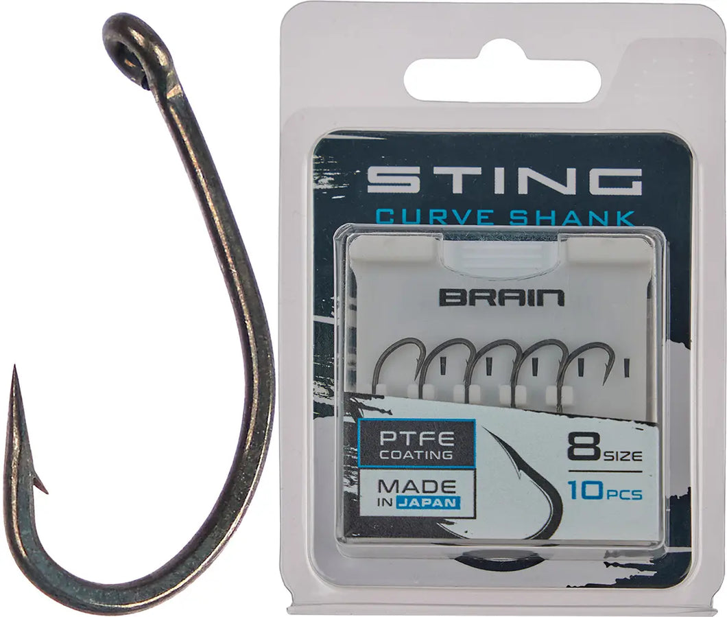 Кaрповые крючки BRAIN Sting Curve Shank