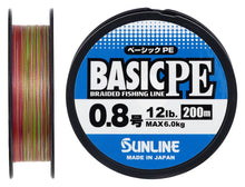 Încărca imaginea în galeria, Fir textil SUNLINE Basic PE X4 150m (Verde Fluo)
