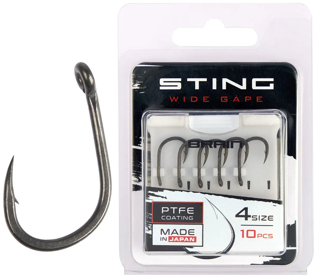 Кaрповые крючки BRAIN Sting Classic Wide Gape
