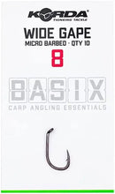 Încărca imaginea în galeria, Крючки Korda Basix Wide Gape Micro Barbed - Flagmanshop

