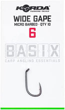 Încărca imaginea în galeria, Крючки Korda Basix Wide Gape Micro Barbed - Flagmanshop
