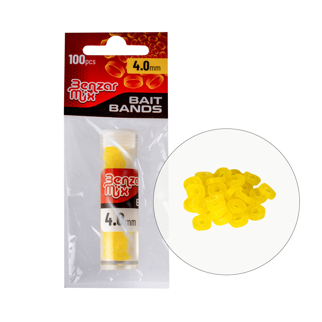 Inele de silicon BENZAR Bait Bands 100 buc