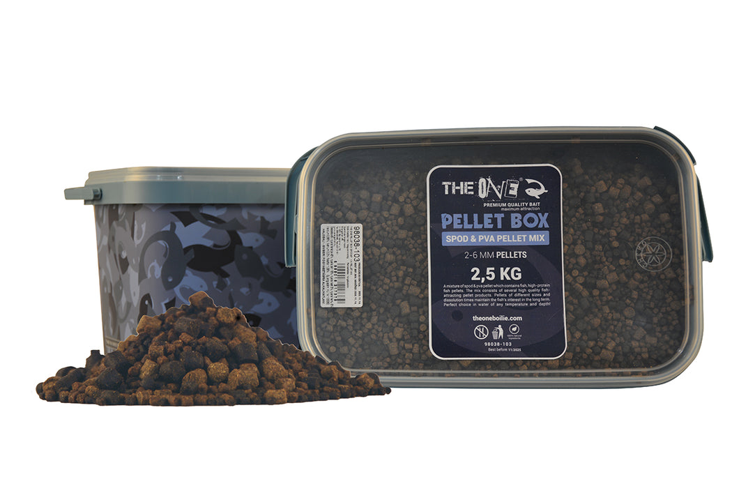 Пелетс THE ONE Pellet Box Mix для Spod и PVA с ведром