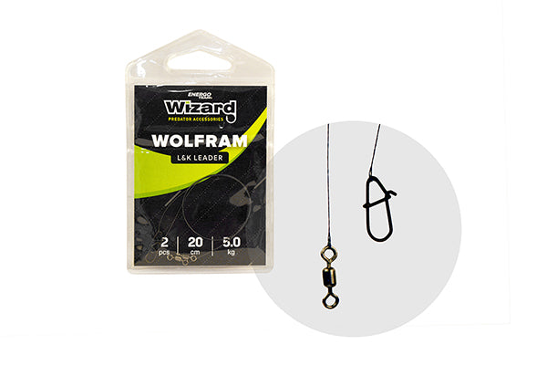 Поводки для хищника Wizard L&K Wolfram Leader 2.5 kg (2pcs)