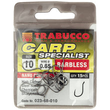 Загрузить изображение в средство просмотра галереи, Крючки TRABUCCO Carp Specialist Barbless Eye - Flagmanshop
