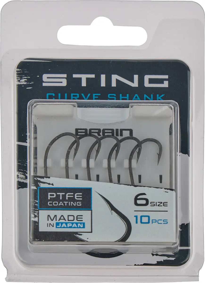 Кaрповые крючки BRAIN Sting Curve Shank