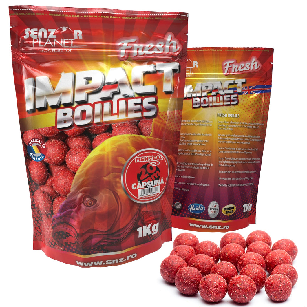 Boilies pentru nădire Senzor Planet IMPACT (tare) 20mm 1kg 