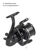 Загрузить изображение в средство просмотра галереи, Карповая катушка Brain Apex Carp Big Pit 8000 6+1BB
