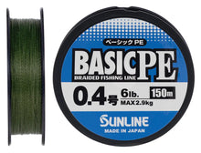 Încărca imaginea în galeria, Fir textil SUNLINE Basic PE X4 150m (Verde)
