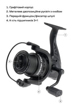Încărca imaginea în galeria, Катушка BRAIN Champ Feeder 3+1BB
