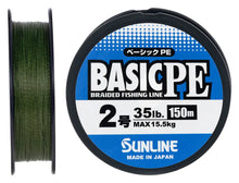 Încărca imaginea în galeria, Fir textil SUNLINE Basic PE X4 150m (Verde)

