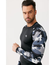 Încărca imaginea în galeria, Tricou termoactiv ROUGH RADICAL Furios Army Black cu maneca lunga
