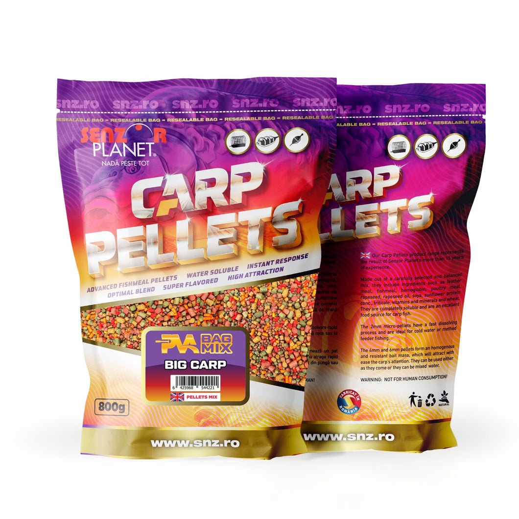 Peleți PVA BAG MIX Big Carp 800g