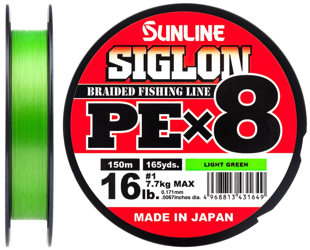 Snur SUNLINE Siglon X8 PE 150m FLUO