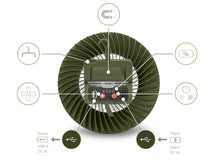 Încărca imaginea în galeria, Lanternă-ventilator de camping Delphin VENTIX 7W/4400mAh
