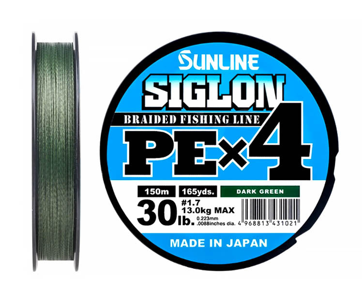 Шнур SUNLINE Siglon X4 PE 150m (Зеленый)